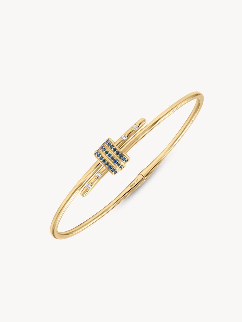 Gemstone Latch Bracelet