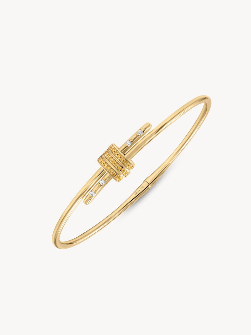 Gemstone Latch Bracelet