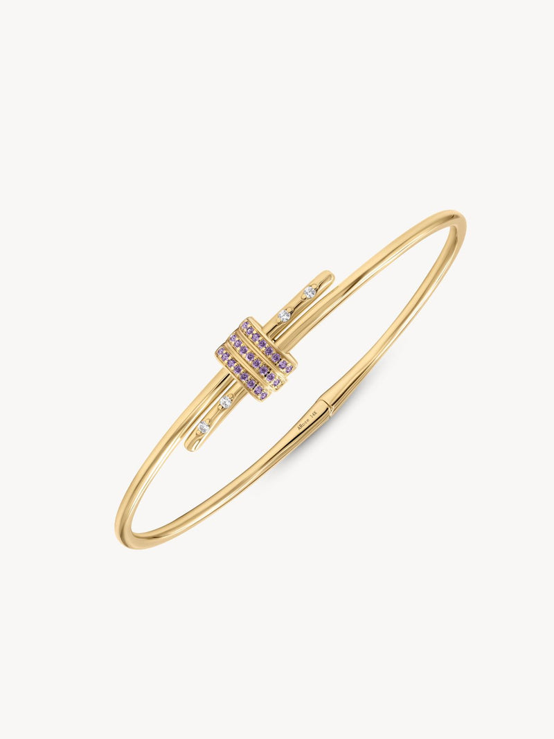 Gemstone Latch Bracelet