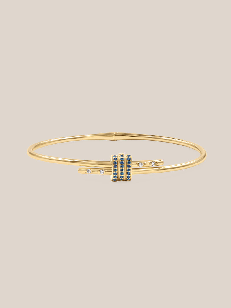 Gemstone Latch Bracelet