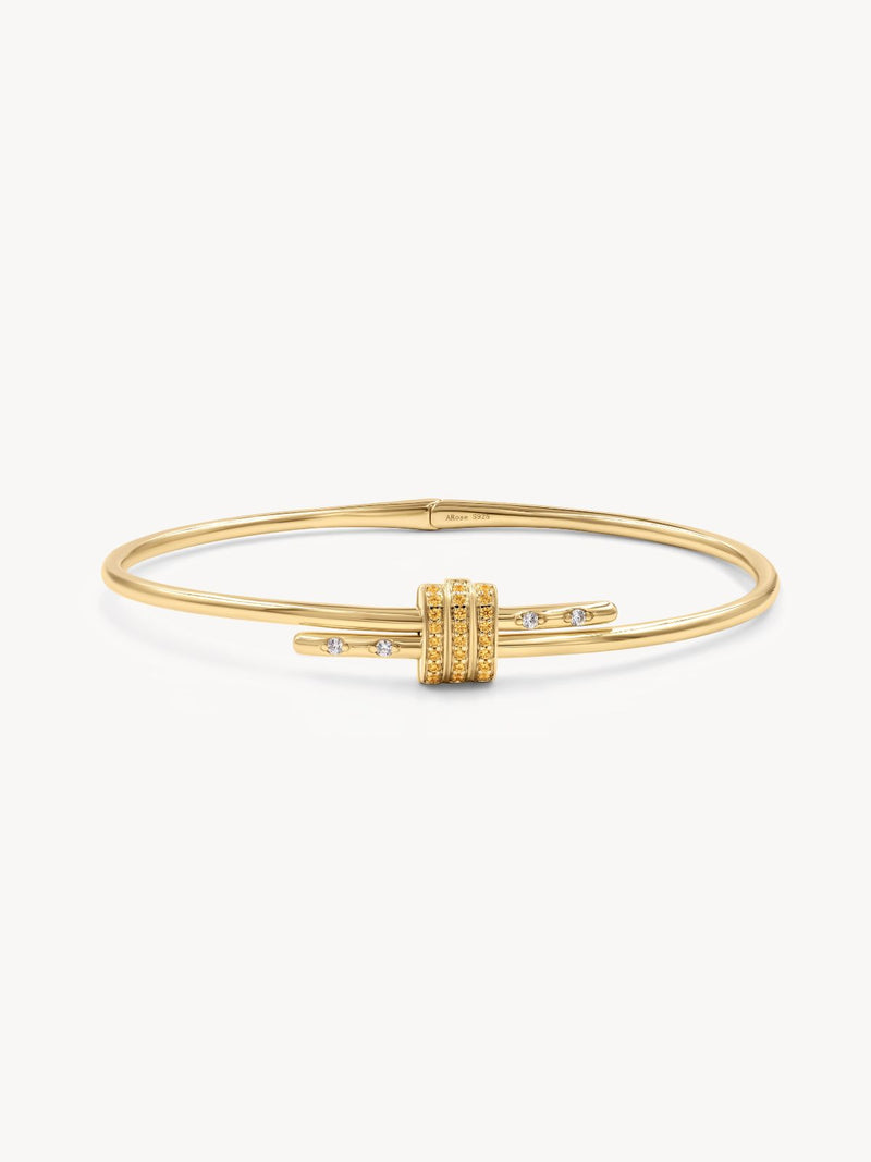 Gemstone Latch Bracelet