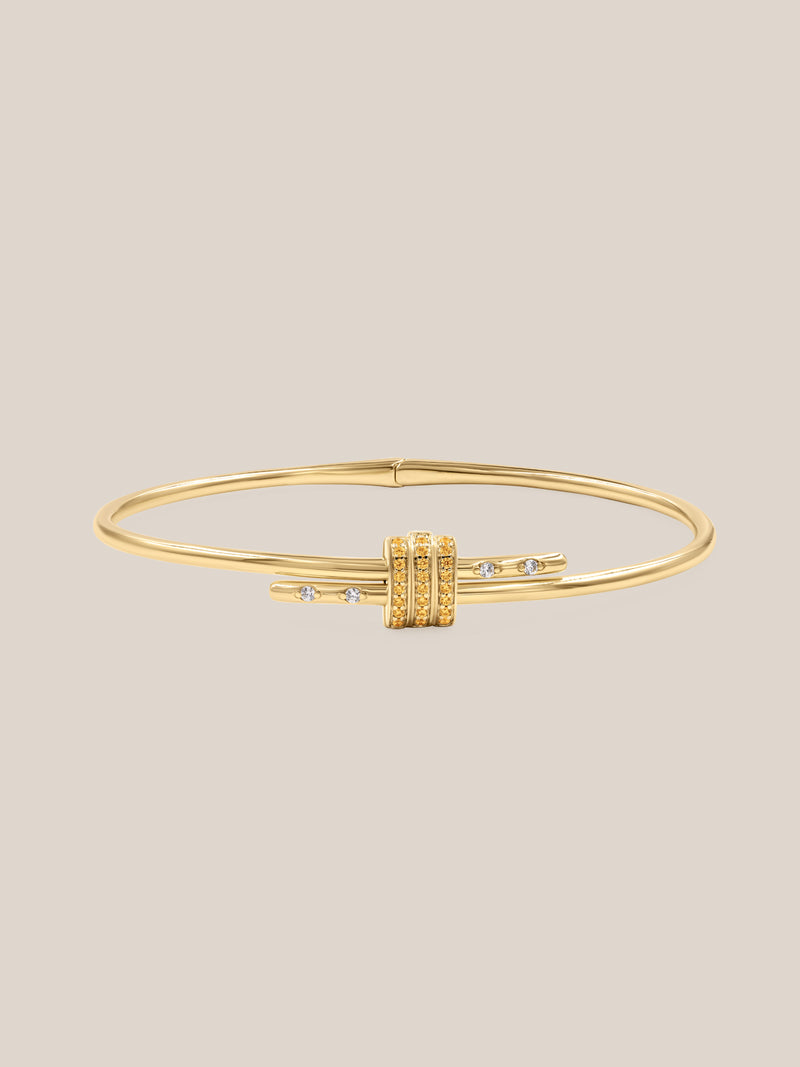Gemstone Latch Bracelet