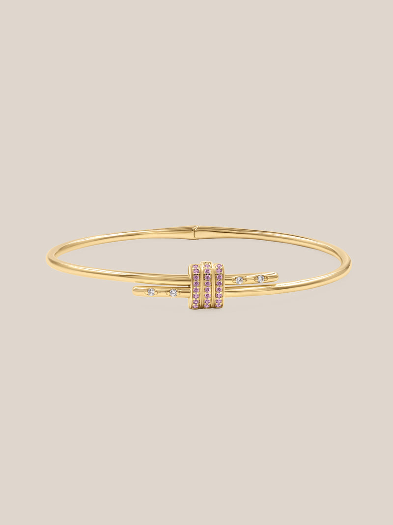 Gemstone Latch Bracelet