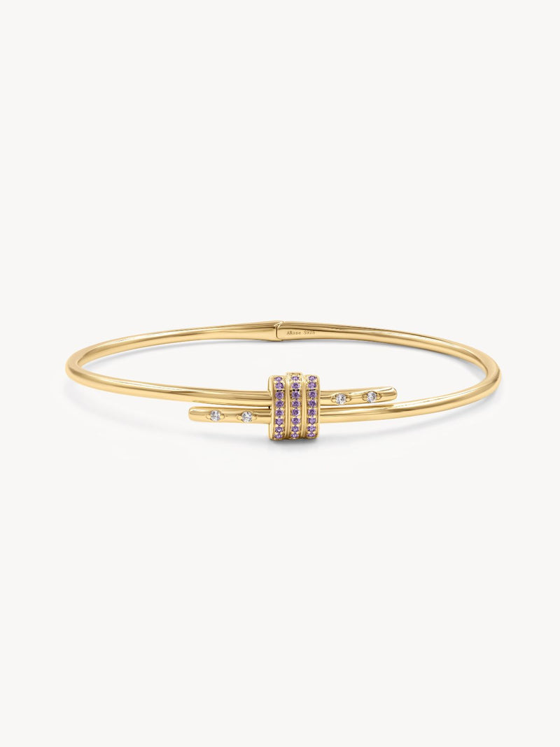 Gemstone Latch Bracelet