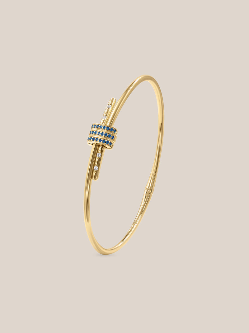 Gemstone Latch Bracelet