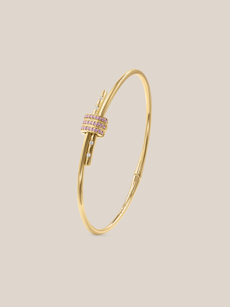 Gemstone Latch Bracelet