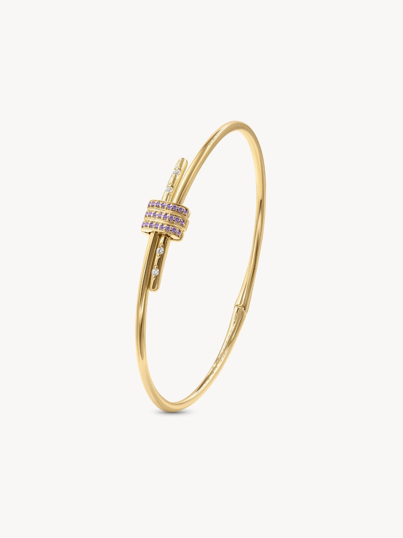 Gemstone Latch Bracelet