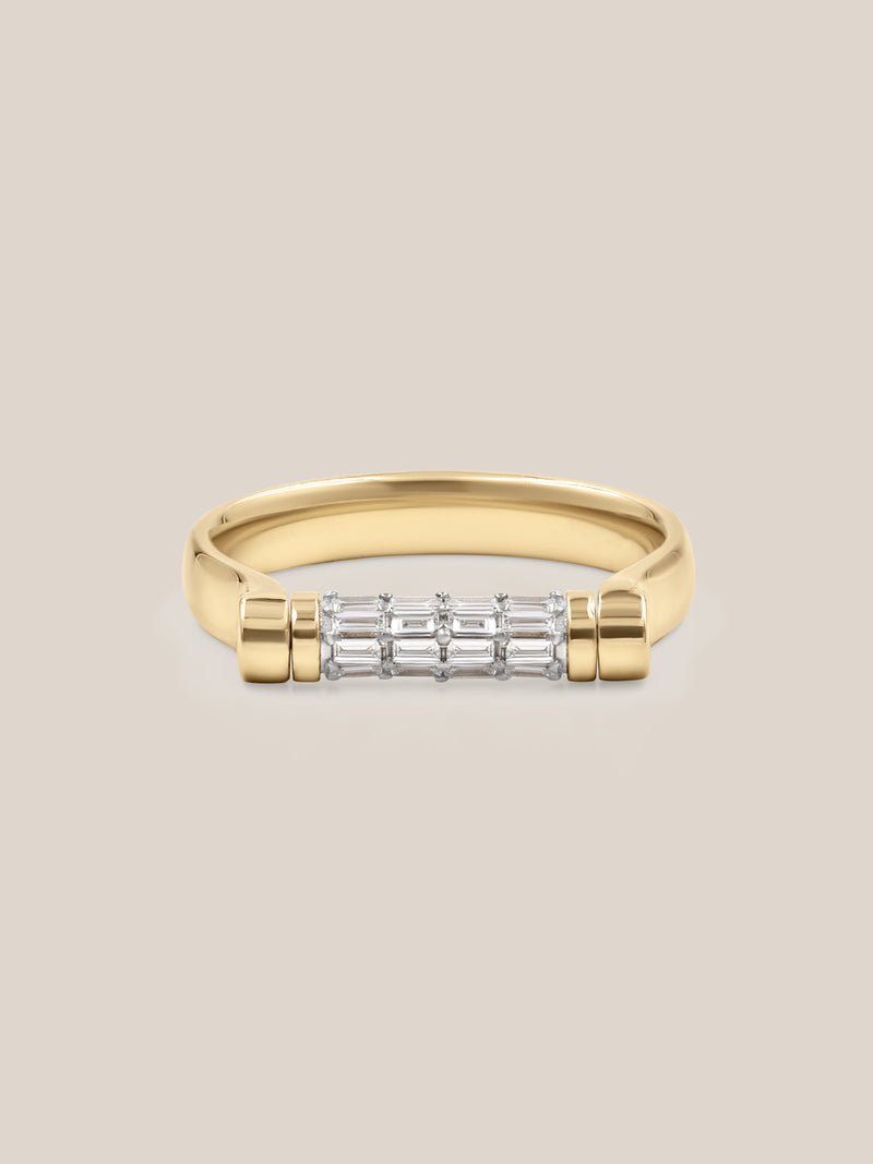 Tusk Baguette Flip Ring