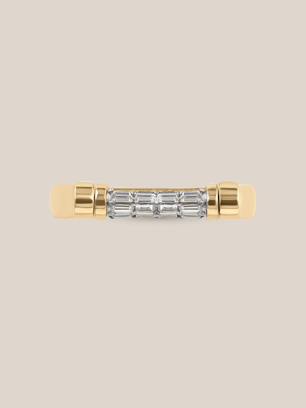 Tusk Baguette Flip Ring
