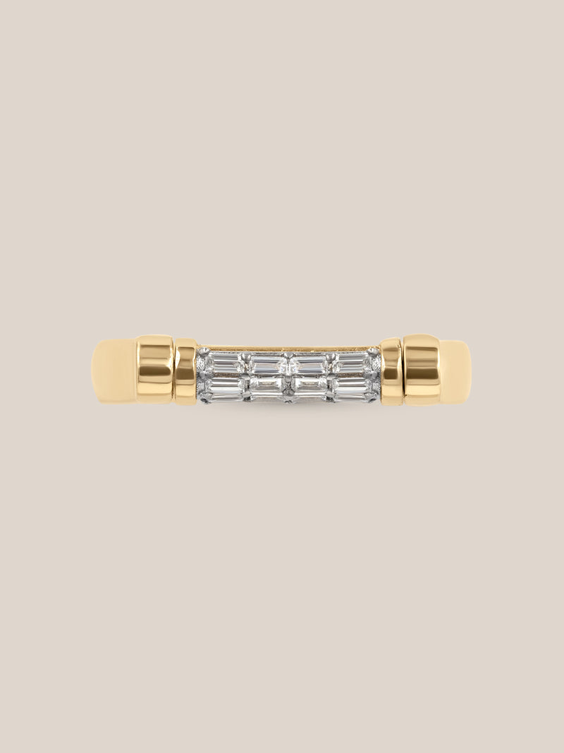 Tusk Baguette Flip Ring