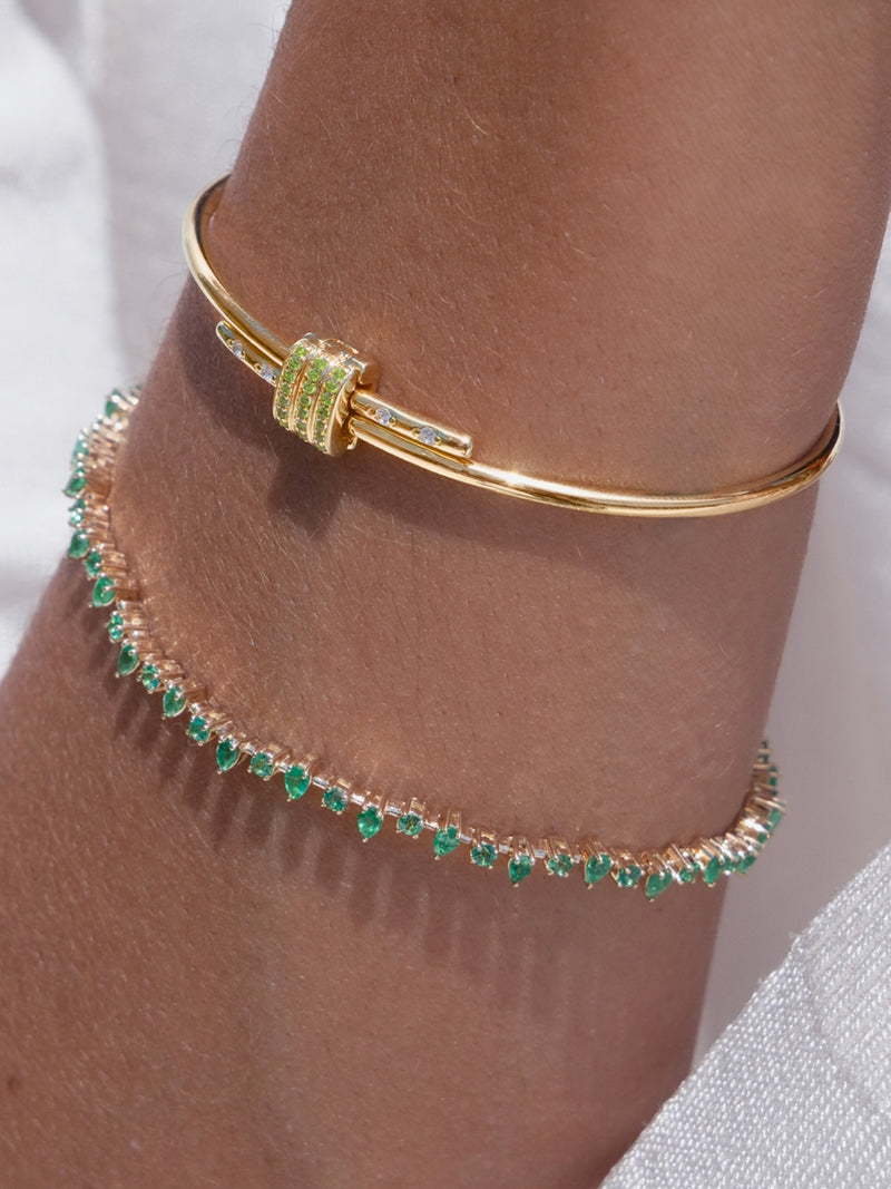 Peridot Latch Bracelet