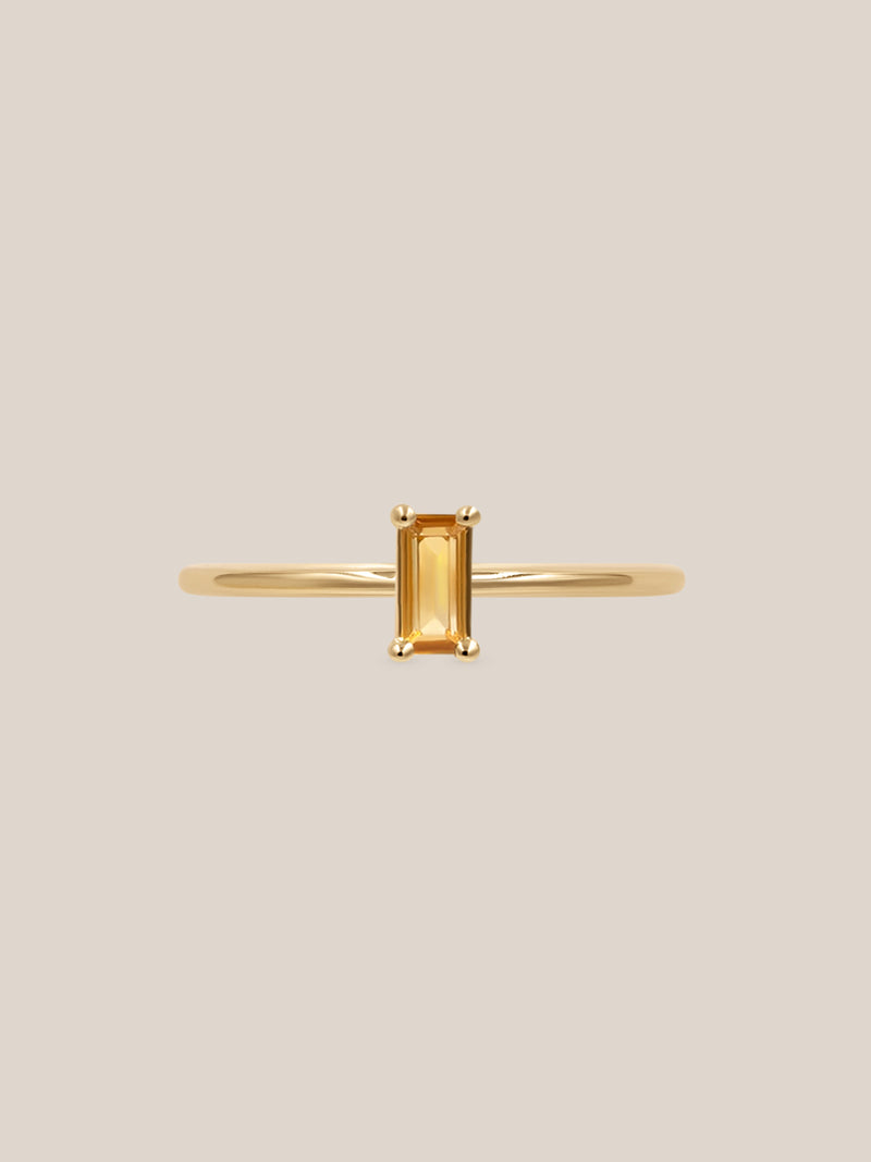 Citrine Birthstone Rings