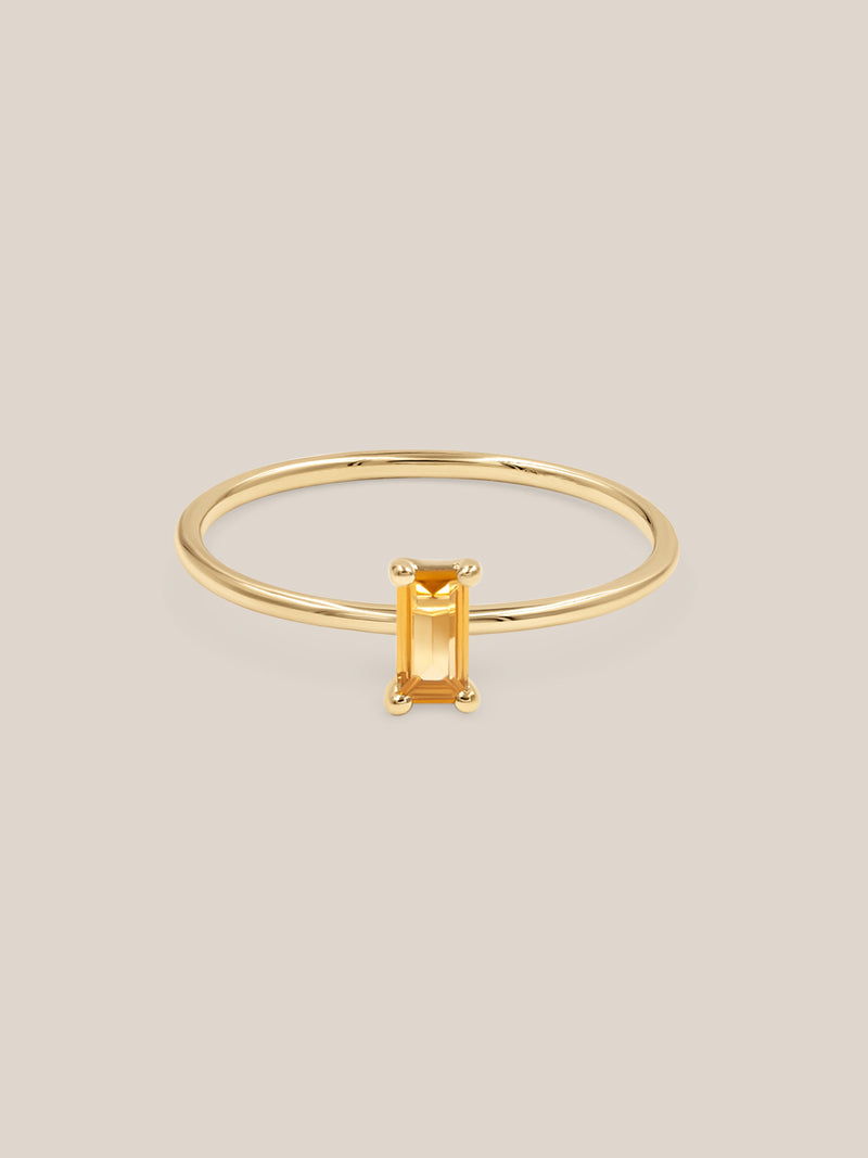 Citrine Birthstone Rings