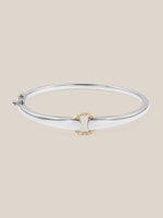 Mixed Metal Diamond Buckle Bracelet