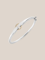 Mixed Metal Diamond Buckle Bracelet