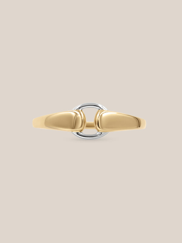 Two-Toned Buckle Ring