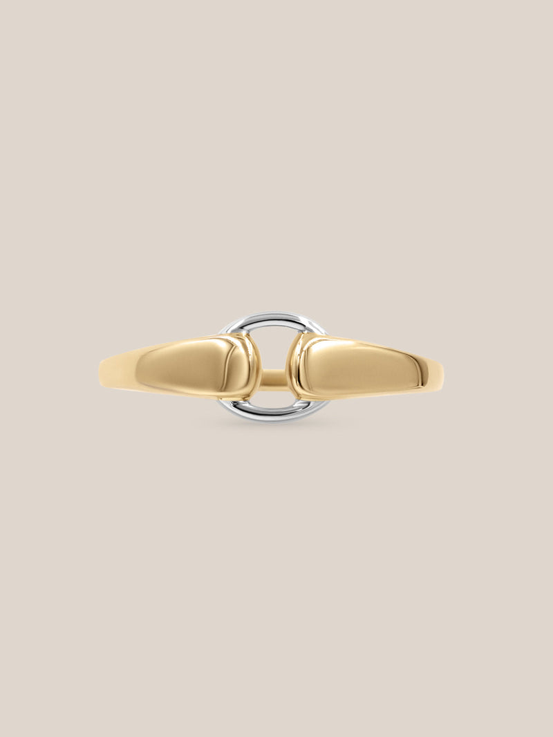 Two-Toned Buckle Ring