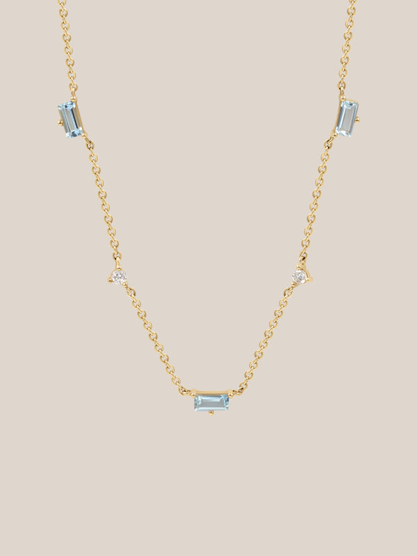 Aquamarine Azure Necklace