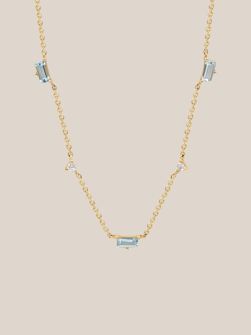 Aquamarine Azure Necklace