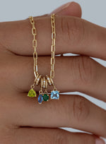 Peridot Charm Necklace
