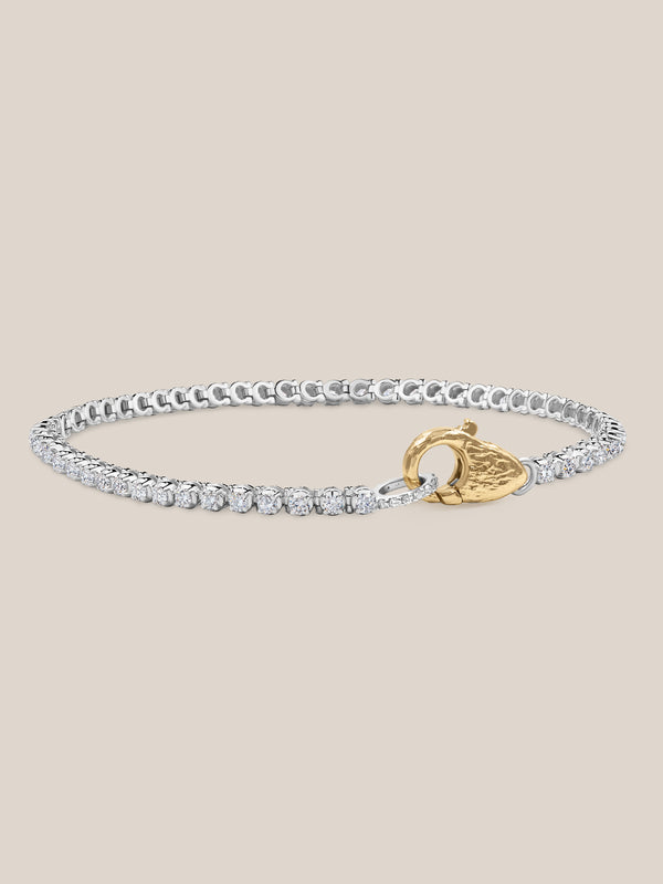 Petite Tennis Lock Bracelet
