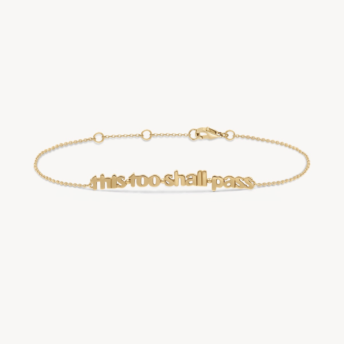 This Too Shall Pass Bracelet in 14K Yellow Gold | Audry Rose