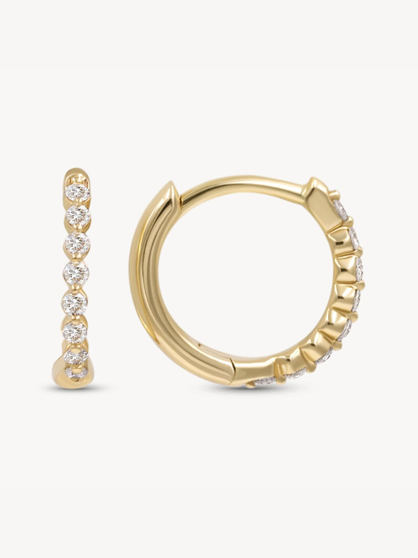 Floating Diamond Huggies