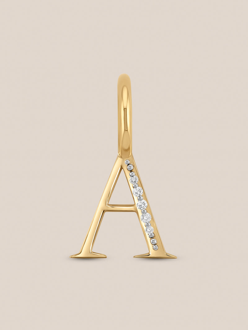 Diamond Initial Pendants
