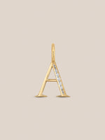 Diamond Initial Pendants