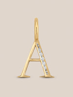 Diamond Initial Pendants