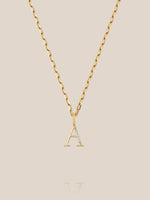 Diamond Initial Pendants