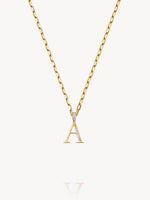 Diamond Initial Pendants