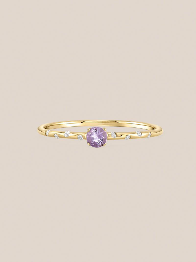 Starry Birthstone Ring