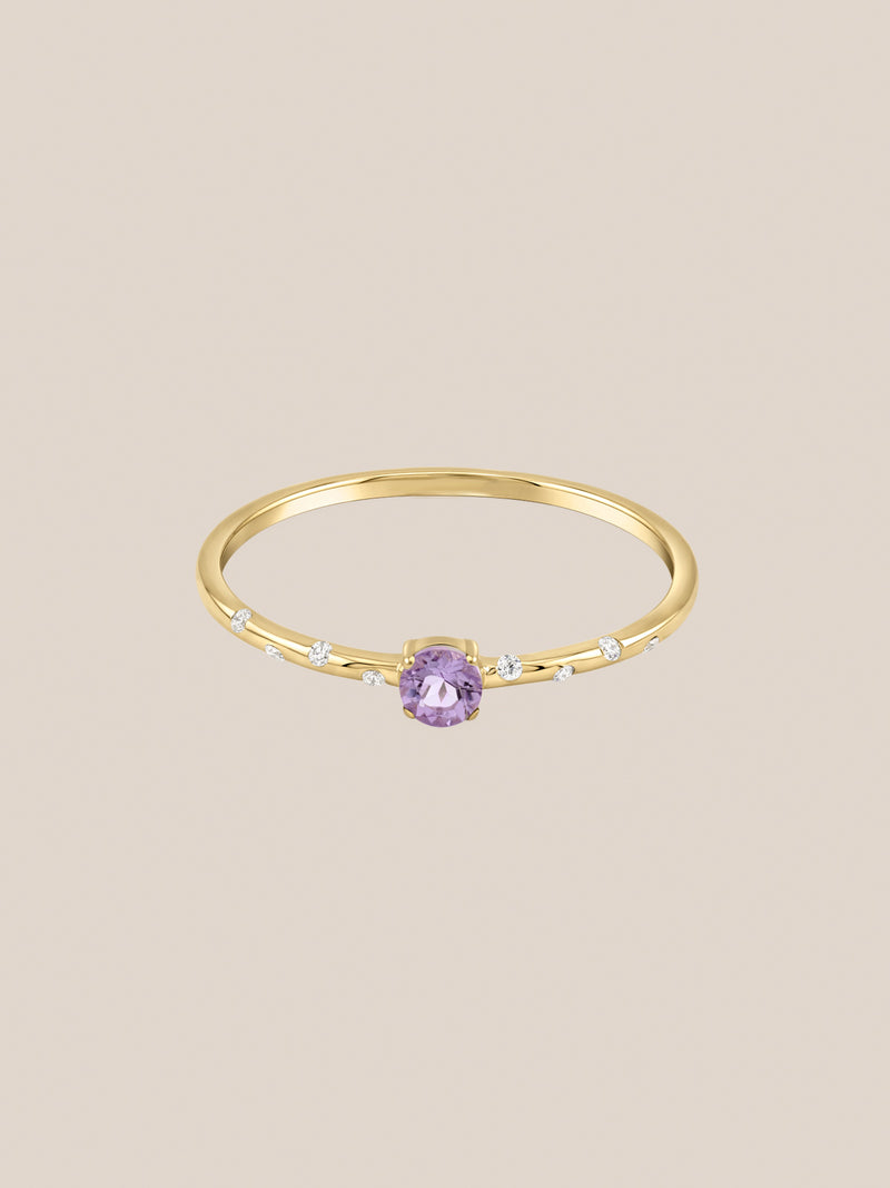 Starry Birthstone Ring