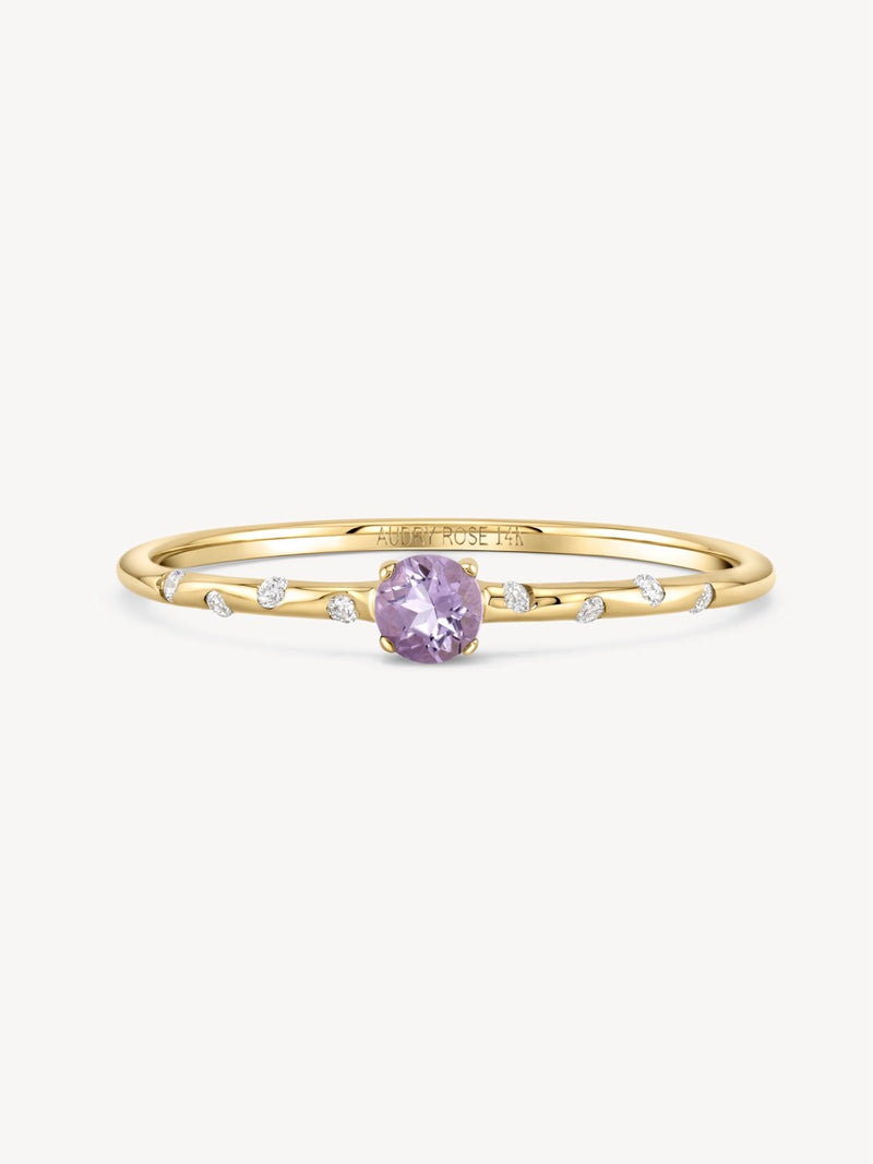 Starry Birthstone Ring