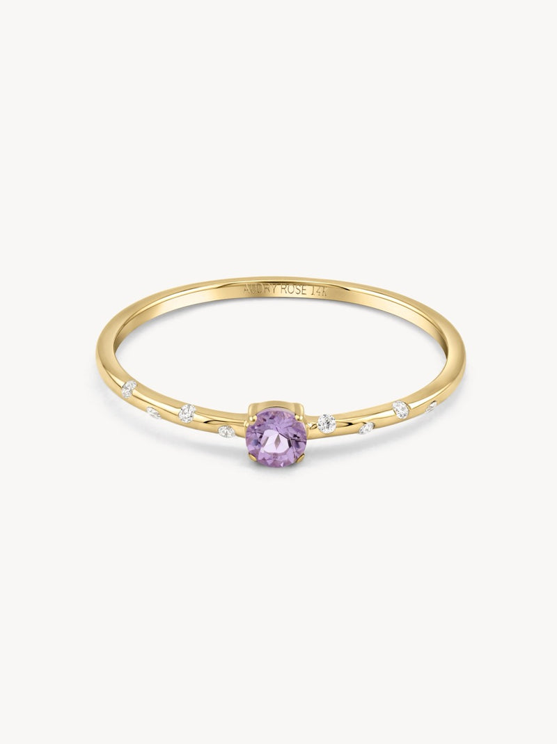 Starry Birthstone Ring