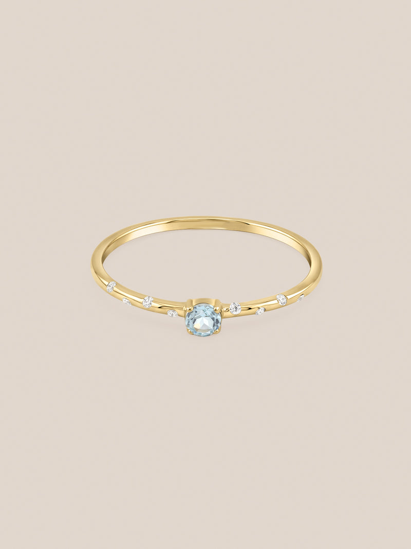 Starry Birthstone Ring