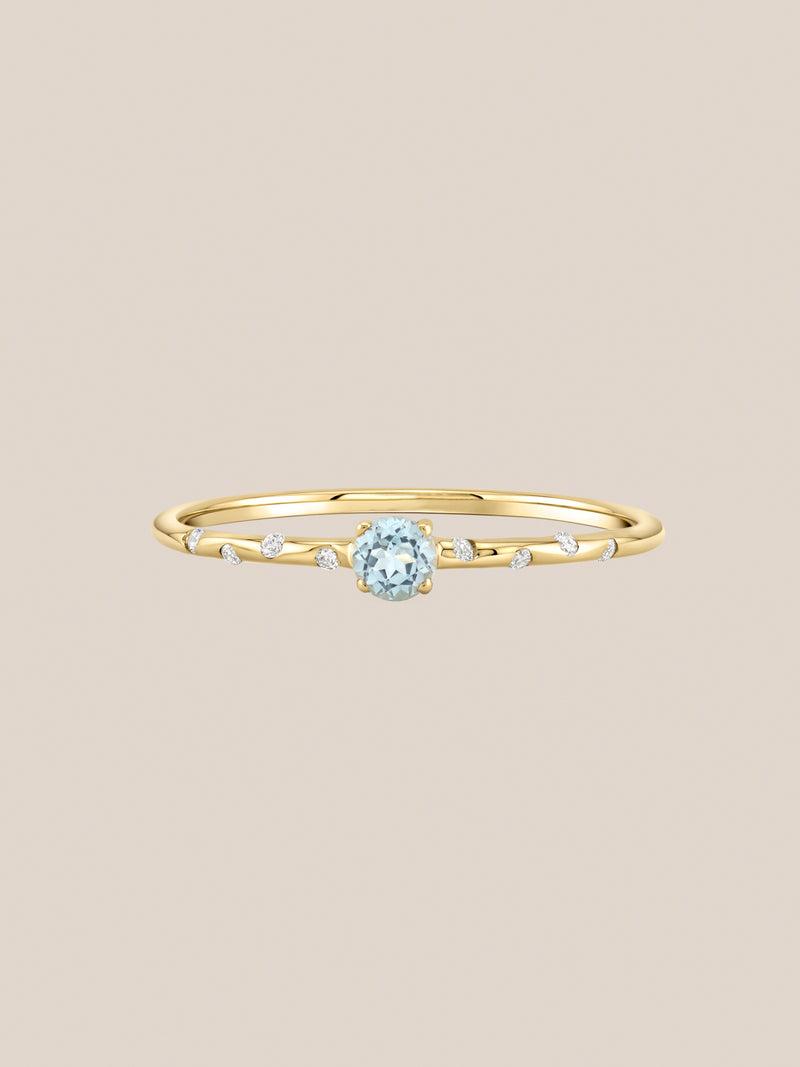 Starry Birthstone Ring