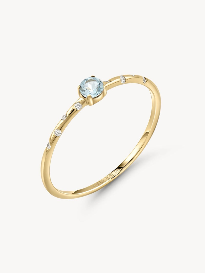 Starry Birthstone Ring