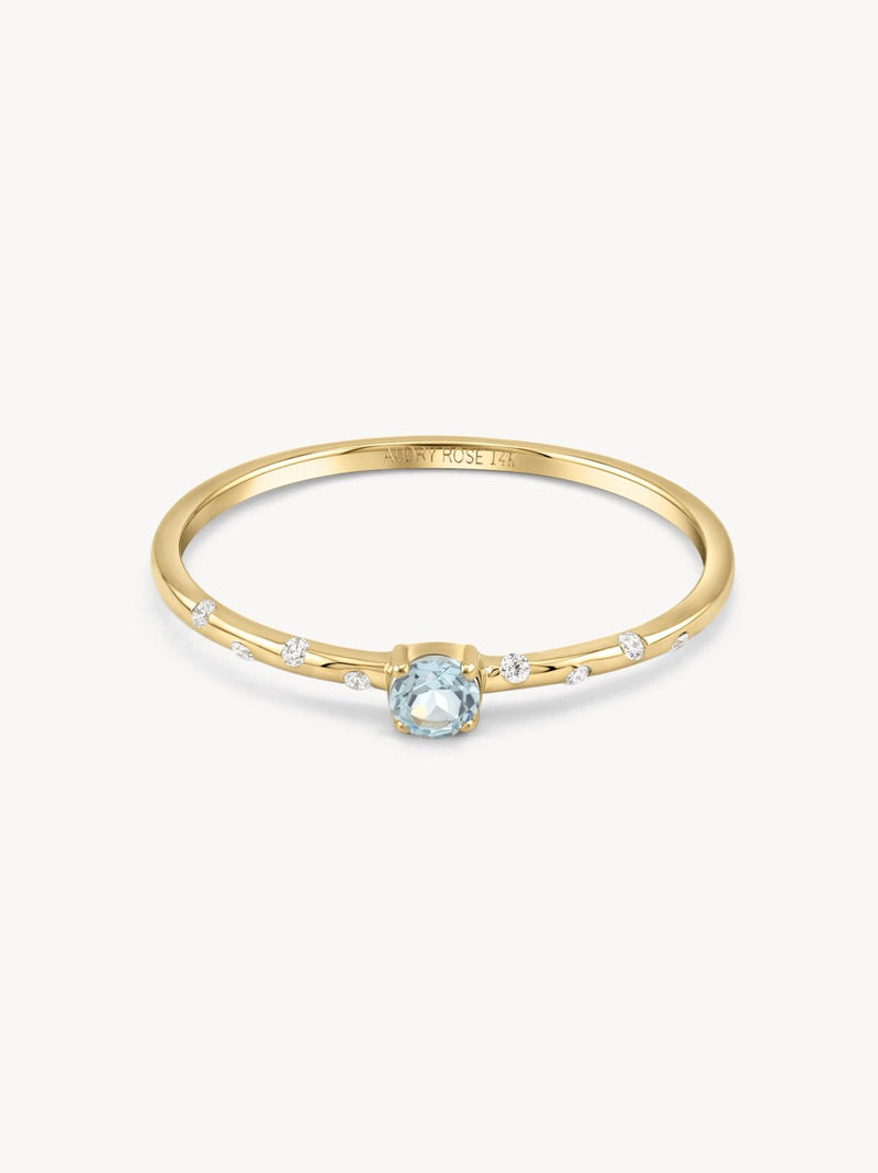 Starry Birthstone Ring