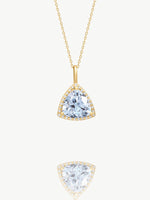 Trillion Gemstone Necklace