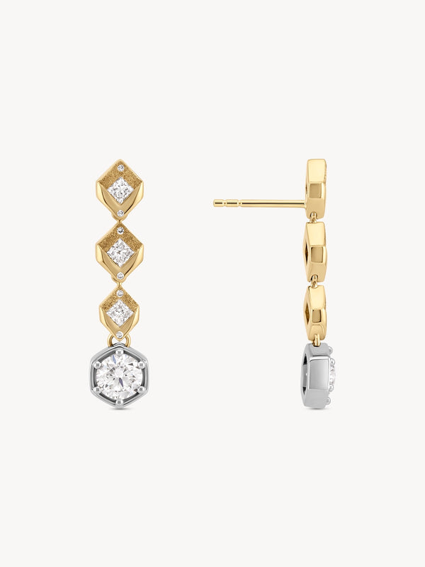 Hexagon Argyle Earrings