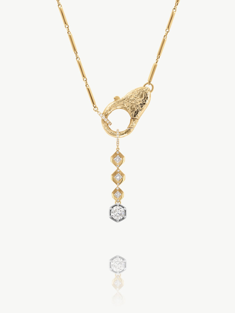 Hexagon Argyle Lariat