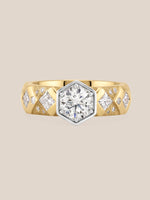 Hexagon Argyle Ring