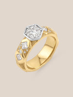 Hexagon Argyle Ring