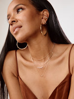 Single Diamond V Necklace
