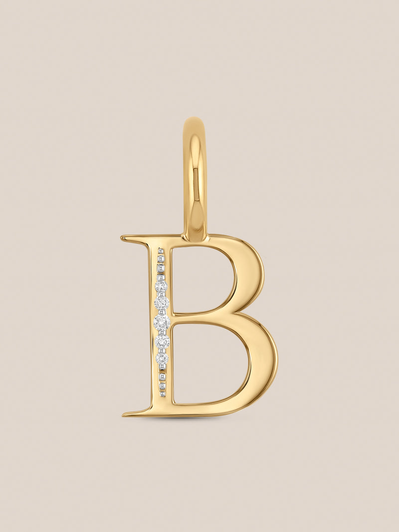 Diamond Initial Pendants