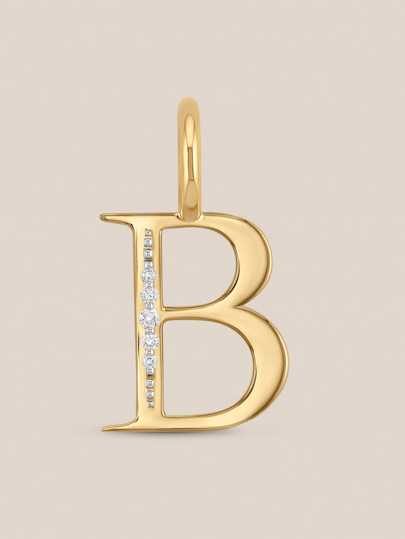 Diamond Initial Pendants