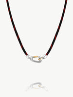 Mixed Metal Carabiner Necklace