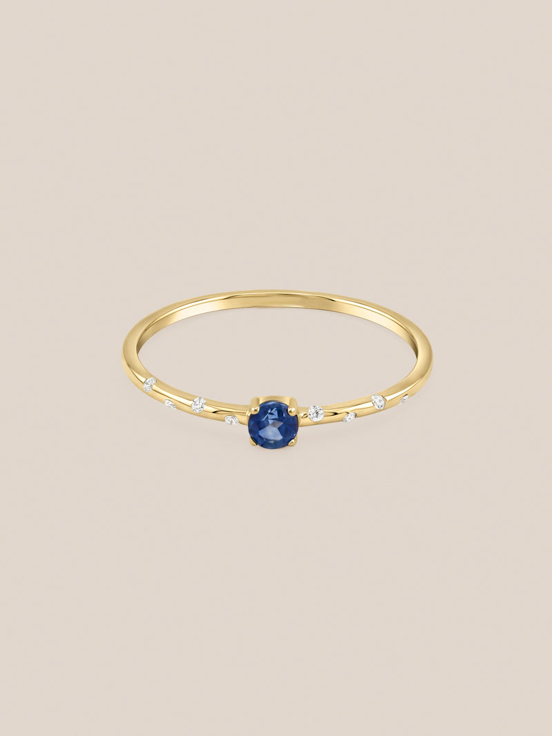 Starry Birthstone Ring